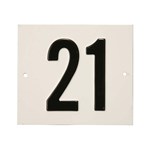 Besbo huisnummerplaat - Nr. 21 - aluminium