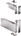 FritsJurgens taatsdeurset - System M+ 40 mm - Klasse B - rechthoekig - RVS
