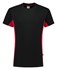 Tricorp 102004 T-Shirt Bicolor zwart/rood - maat 3XL