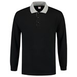 Tricorp polosweater contrast - Casual - 301006 - zwart/grijs - maat XXL