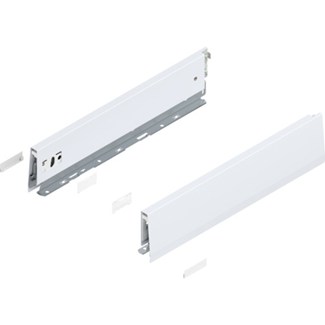 Blum MERIVOBOX zijkant M-hoogte, R+L, 400mm Kleur: zijdewit