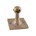 Dauby eindsteun - Pure Plus Square - ruw brons - links