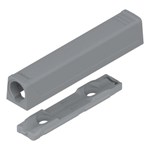 blum TIP-ON lange Adapterplaat recht*maat A20/32 Kleur: R7036 platinagrijs