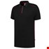 Tricorp Casual 202703 Accent unisex poloshirt Zwart Rood S