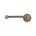 Dauby toiletrolhouder enkel - Pure Plus - ruw brons - 150 mm - links