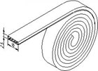 Luvema brandvertragende strip - Grafate rol a 25meter -  LU-GR.10.2.5.T