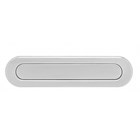 Intersteel briefplaat - ovaal met veer - 340x80 mm - RVS geborsteld