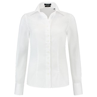 Tricorp dames blouse Oxford slim-fit - Corporate - 705003 - wit - maat 36